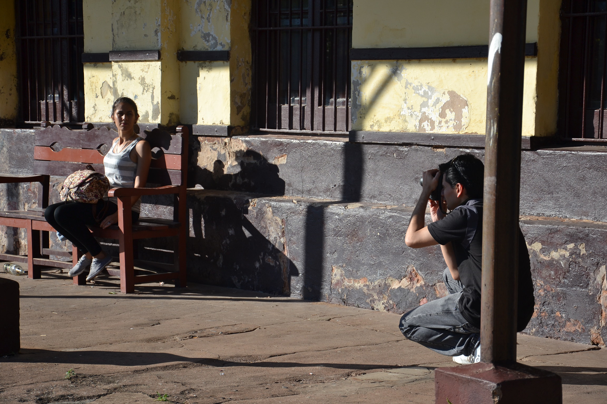 Prácticas en la estación del ferrocarril de asunción